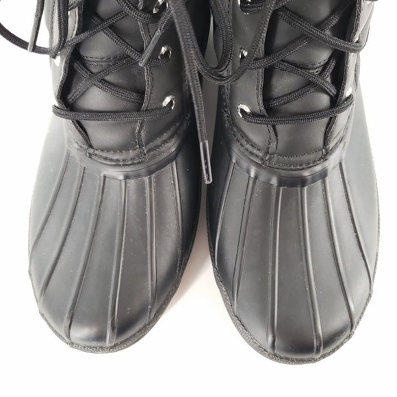 Sperry Top-Sider Quilted Waterproof Duck Boots Womens 9 Black - Picture 5 of 13